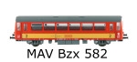 MTB Model H0MAVBzx582 - H0 - Beiwagen Bzx 582, MAV, Ep. IV